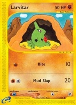 Image of Larvitar 116  - Reverse Holofoil Expedition - Common