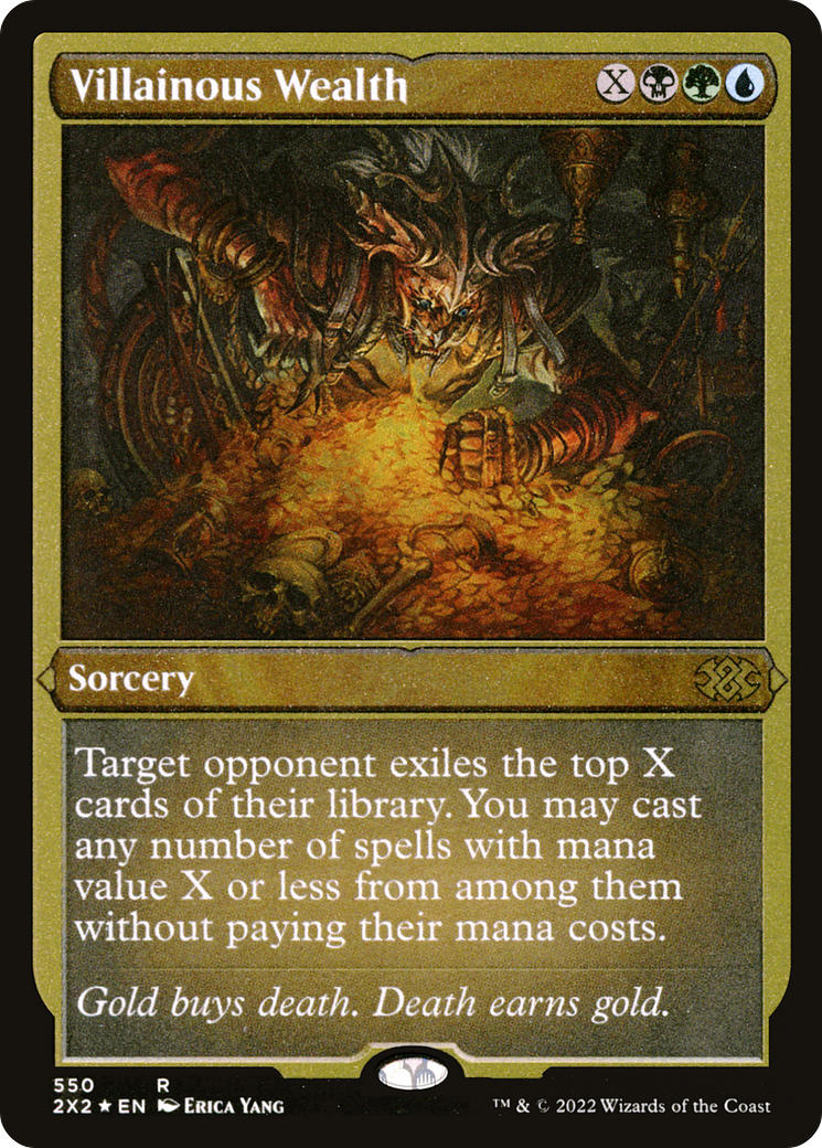 Image of Villainous Wealth (2X2-550) - Double Masters 2022 Foil