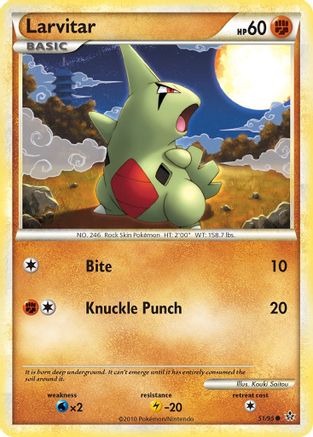 Image of Larvitar (51) 051  Unleashed - Common