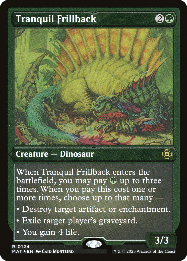 Image of Tranquil Frillback (MAT-124) - March of the Machine: The Aftermath Etched Foil