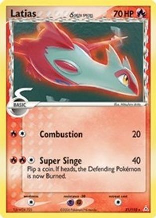 Image of Latias (Delta Species) 021/110  - Reverse Holofoil Holon Phantoms - Rare