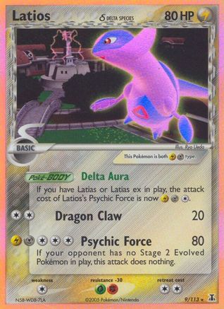 Image of Latios (Delta Species) 009  - Reverse Holofoil Delta Species - Holo Rare