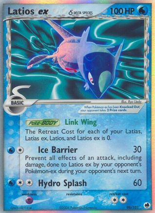 Image of Latios ex (Delta Species) 096  - Holofoil Dragon Frontiers - Ultra Rare