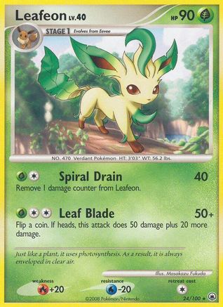 Image of Leafeon (24) 024  Majestic Dawn - Rare