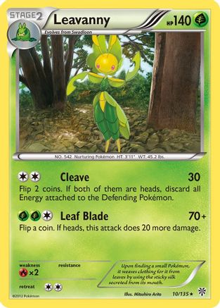 Image of Leavanny 010  Plasma Storm - Rare