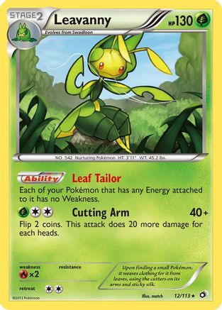 Image of Leavanny 012/113  - Holofoil Legendary Treasures - Holo Rare