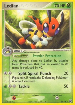 Image of Ledian 023  - Reverse Holofoil Team Rocket Returns - Rare