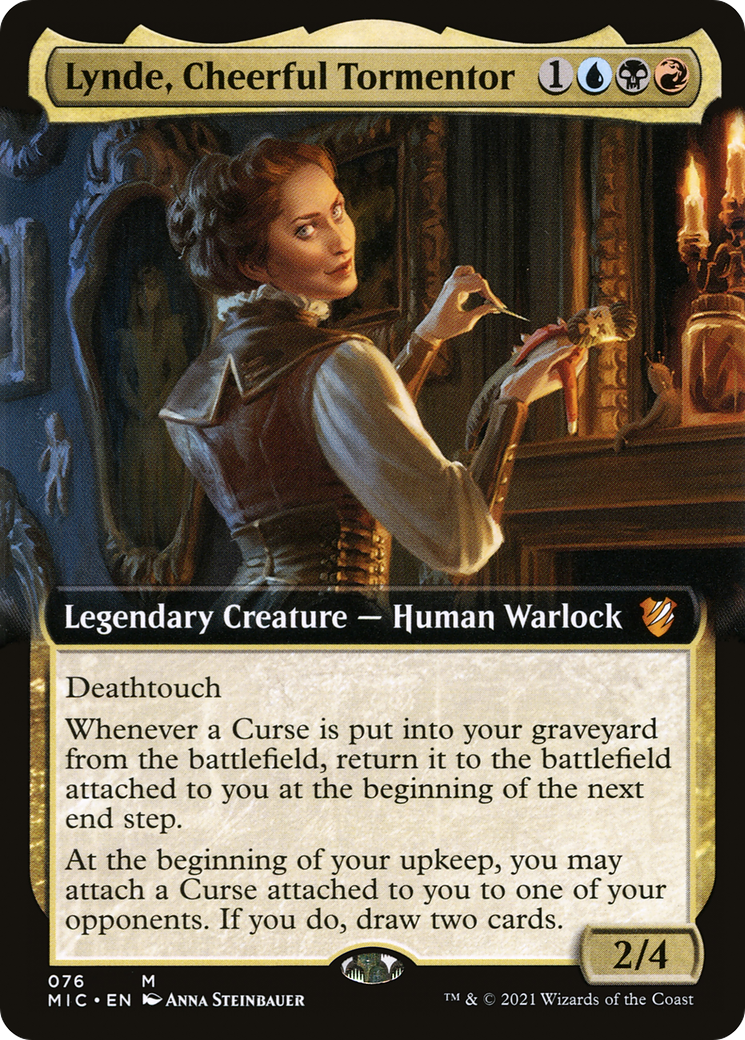 Image of Lynde, Cheerful Tormentor (Extended Art) (MIC-076) - Midnight Hunt Commander: (Extended Art)