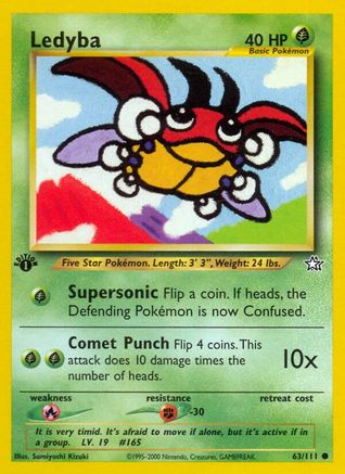 Image of Ledyba 063/111  - 1st Edition Neo Genesis - Common