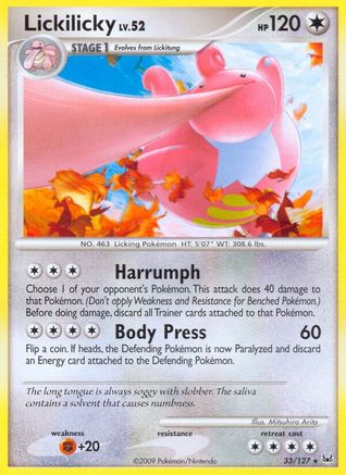 Image of Lickilicky 033  Platinum - Rare
