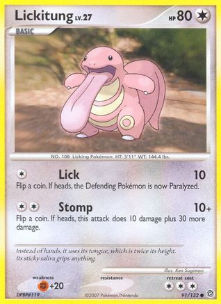 Image of Lickitung 091  Secret Wonders - Common