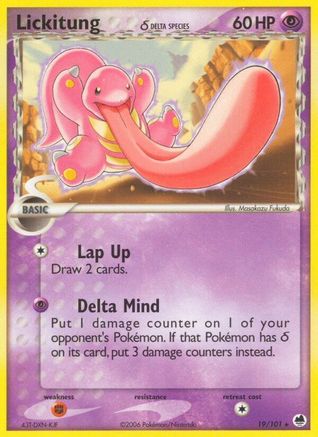 Image of Lickitung (Delta Species) 019/101  Dragon Frontiers - Rare