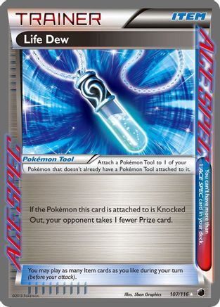 Image of Life Dew 107  - Holofoil Plasma Freeze - Rare Ace