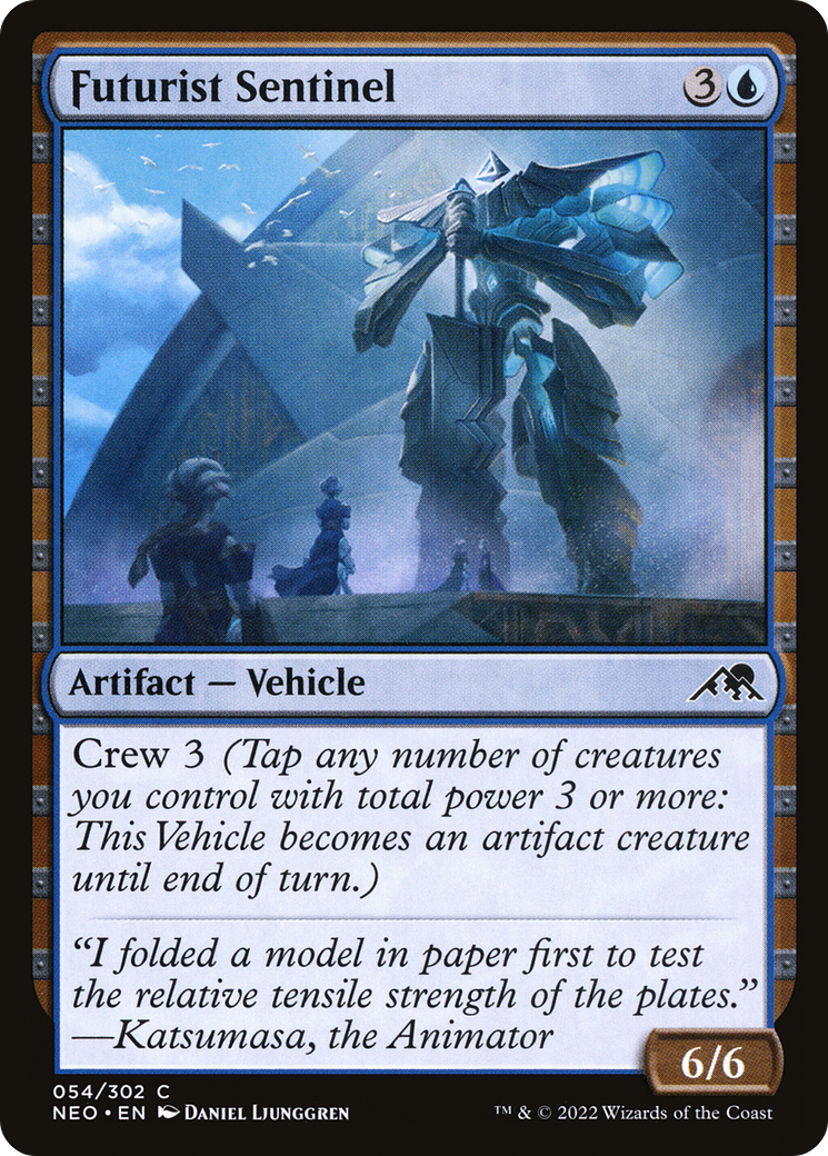 Image of Futurist Sentinel (NEO-054) - Kamigawa: Neon Dynasty Foil