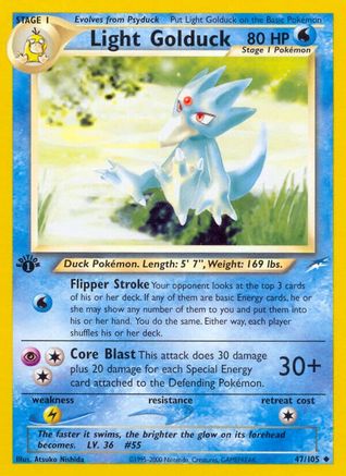 Image of Light Golduck 047/105  - Unlimited Neo Destiny - Uncommon
