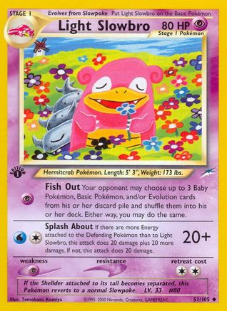 Image of Light Slowbro 051/105  - Unlimited Neo Destiny - Uncommon