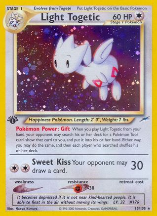 Image of Light Togetic 015  - Unlimited Holofoil Neo Destiny - Holo Rare