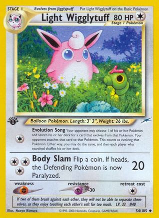 Image of Light Wigglytuff 054/105  - Unlimited Neo Destiny - Uncommon