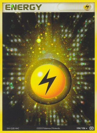 Image of Lightning Energy 104/106  - Holofoil Emerald - Holo Rare
