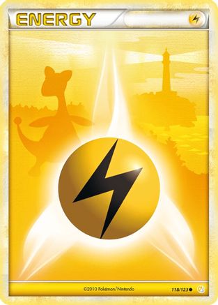 Image of Lightning Energy 118/123  - Reverse Holofoil HeartGold SoulSilver - Common