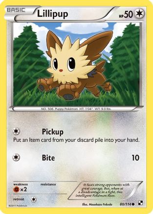Image of Lillipup (80) 080  Black and White - Common