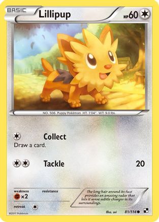 Image of Lillipup (81) 081  - Reverse Holofoil Black and White - Common