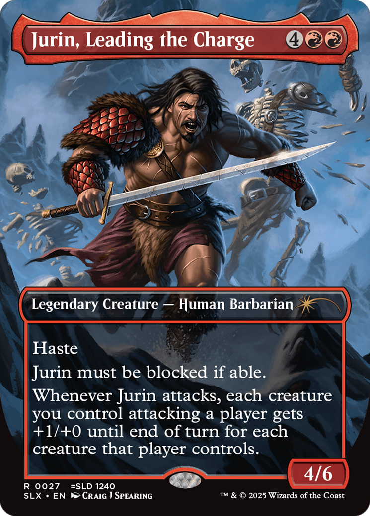 Image of Jurin, Leading the Charge (SLX-027) - Universes Within (Borderless)