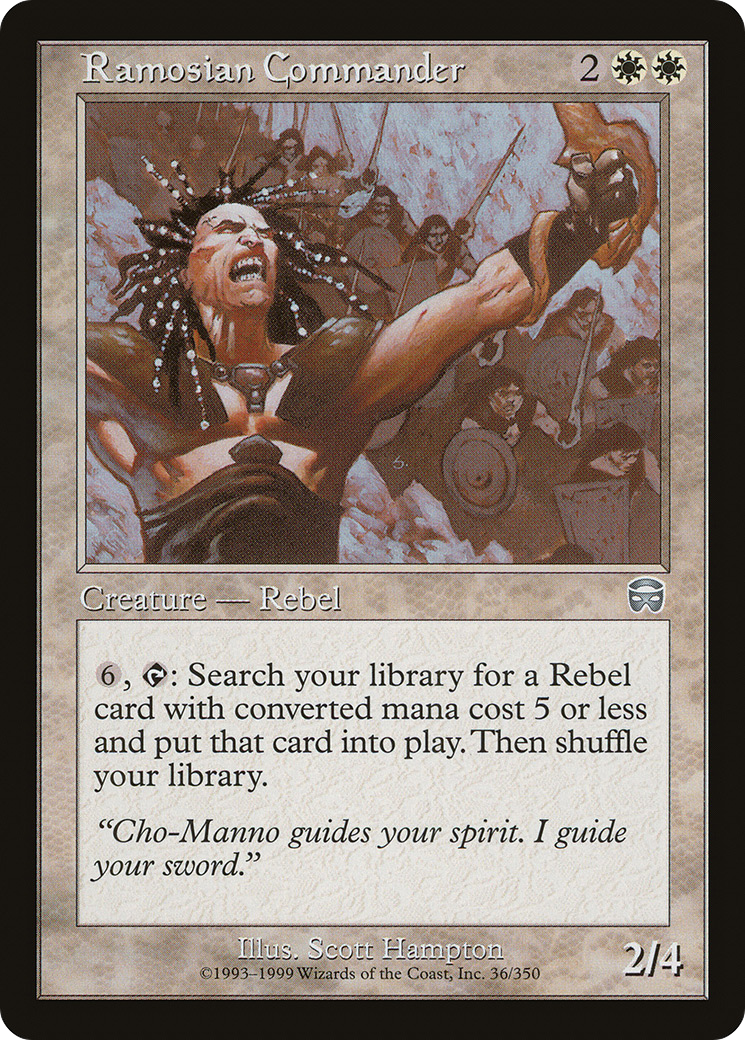 Image of Ramosian Commander (MMQ-036) - Mercadian Masques