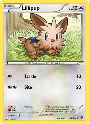 Image of Lillipup 108  - Reverse Holofoil XY Base Set - Common
