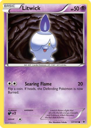 Image of Litwick (57) 057  - Reverse Holofoil Noble Victories - Common