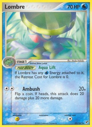 Image of Lombre 033/107  - Reverse Holofoil Deoxys - Uncommon