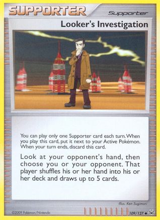 Image of Looker's Investigation 109  Platinum - Uncommon