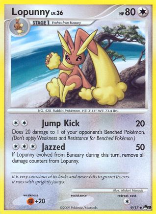 Image of Lopunny 009/017  POP Series 9 - Uncommon