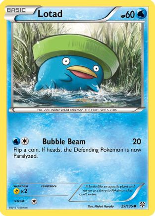 Image of Lotad 029/135  Plasma Storm - Common
