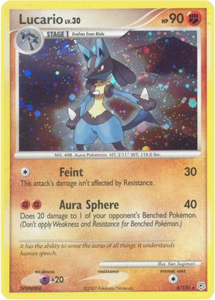 Image of Lucario 006/130  - Holofoil Diamond and Pearl - Holo Rare