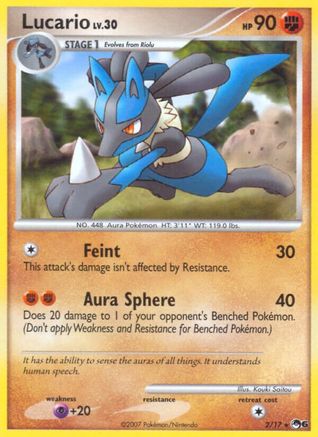 Image of Lucario 002  POP Series 6 - Rare