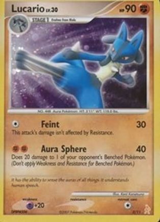 Image of Lucario 003  - Holofoil DP Trainer Kit Manaphy & Lucario - Common
