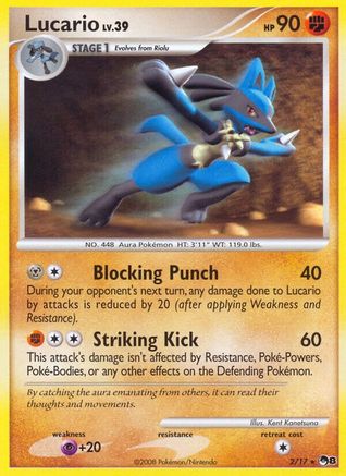 Image of Lucario 002/017  - Holofoil POP Series 8 - Rare