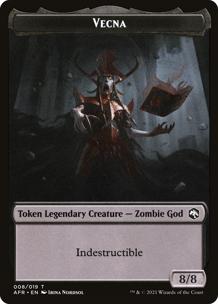 Image of Vecna (TAFR-008) - Adventures in the Forgotten Realms Tokens Foil