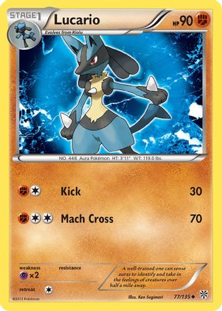 Image of Lucario (77) 077  Plasma Storm - Uncommon