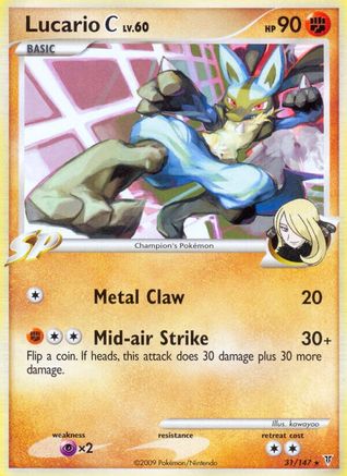 Image of Lucario C 031  - Reverse Holofoil Supreme Victors - Rare