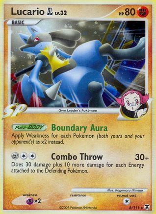 Image of Lucario GL 008  - Reverse Holofoil Rising Rivals - Holo Rare