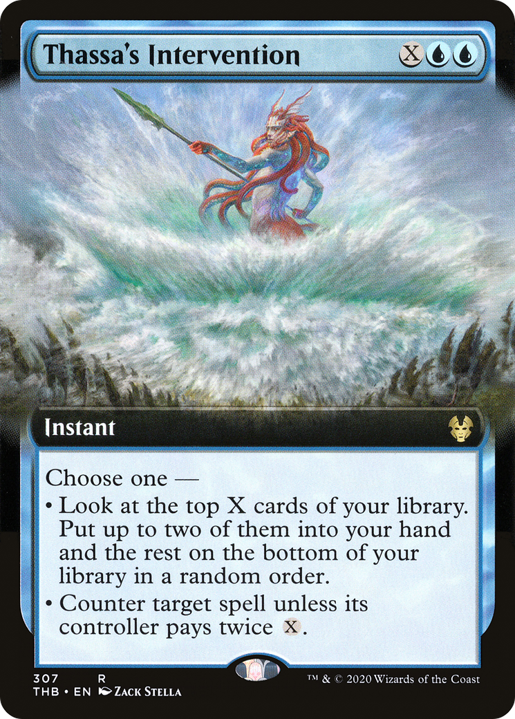 Image of Thassa's Intervention (Extended Art) (THB-307) - Theros Beyond Death: (Extended Art) Foil