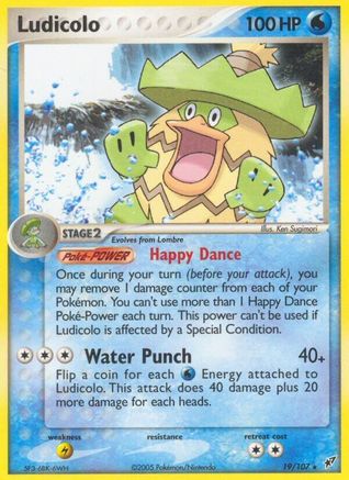 Image of Ludicolo 019/107  Deoxys - Rare