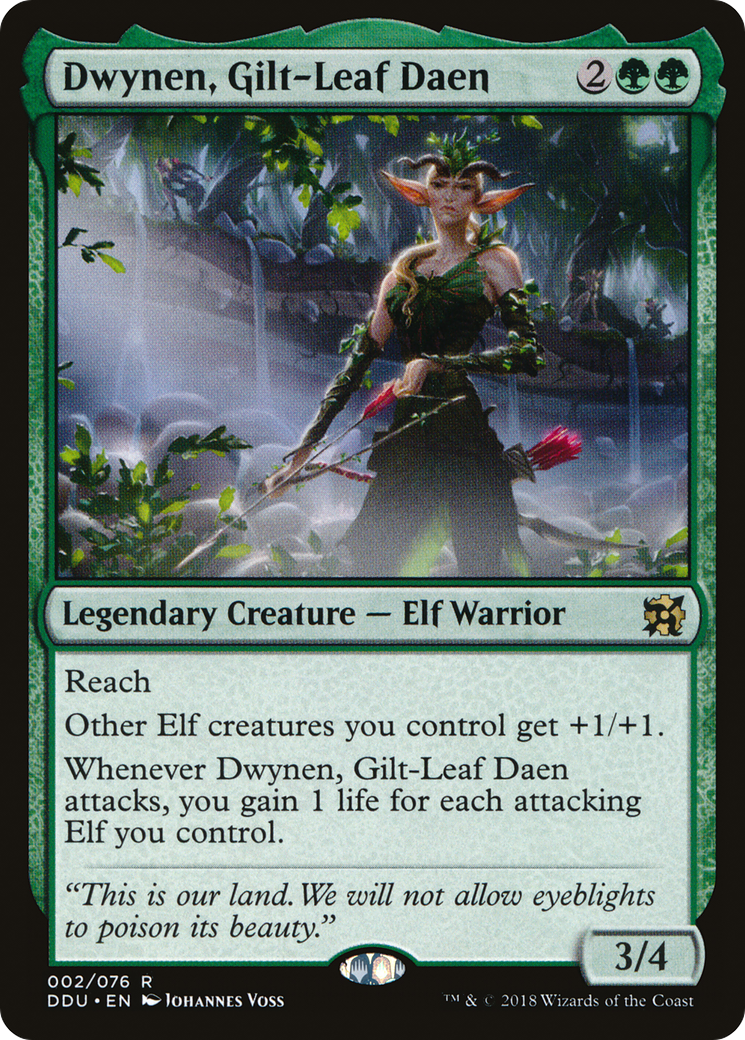 Image of Dwynen, Gilt-Leaf Daen (DDU-002) - Duel Decks: Elves vs. Inventors