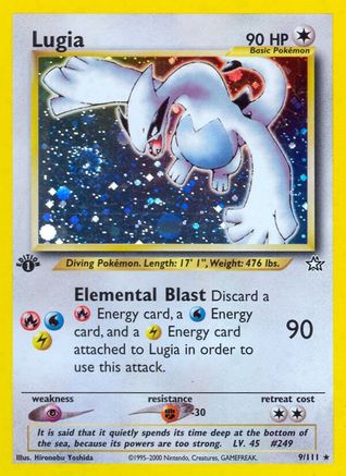 Image of Lugia 009/111  - Unlimited Holofoil Neo Genesis - Holo Rare