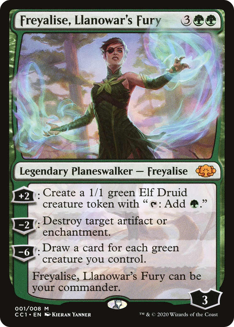 Image of Freyalise, Llanowar's Fury (CC1-001) - Commander Collection: Green