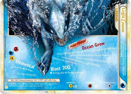 Image of Lugia Legend (Bottom) 114  - Holofoil HeartGold SoulSilver - Ultra Rare