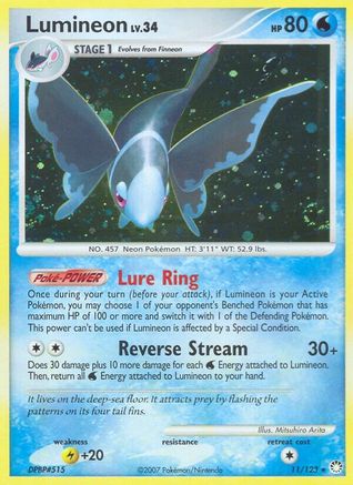 Image of Lumineon 011  - Reverse Holofoil Mysterious Treasures - Holo Rare