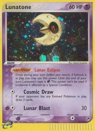 Image of Lunatone 008  - Holofoil Sandstorm - Holo Rare
